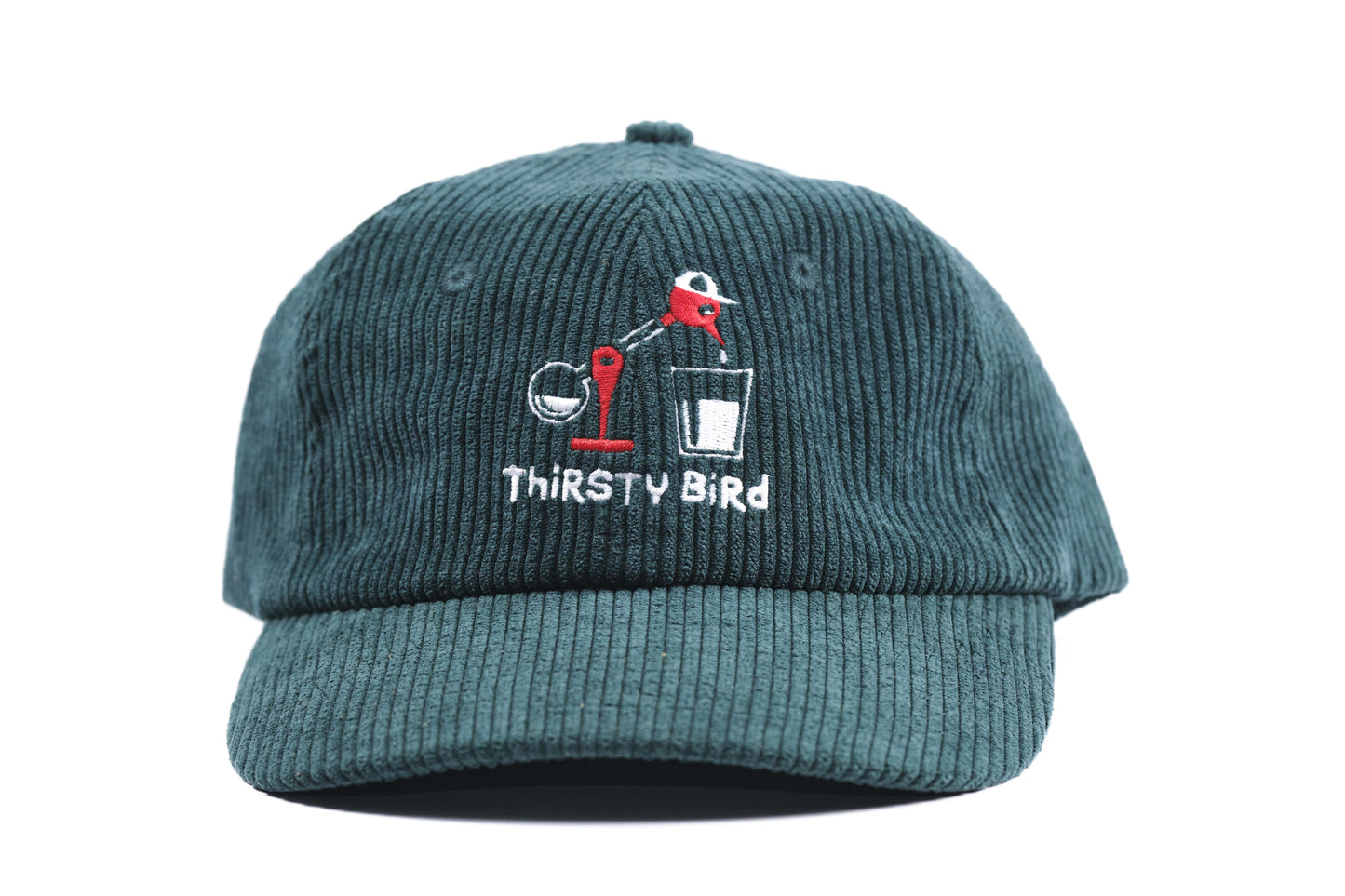 Emerald Green Corduroy Hat Front On