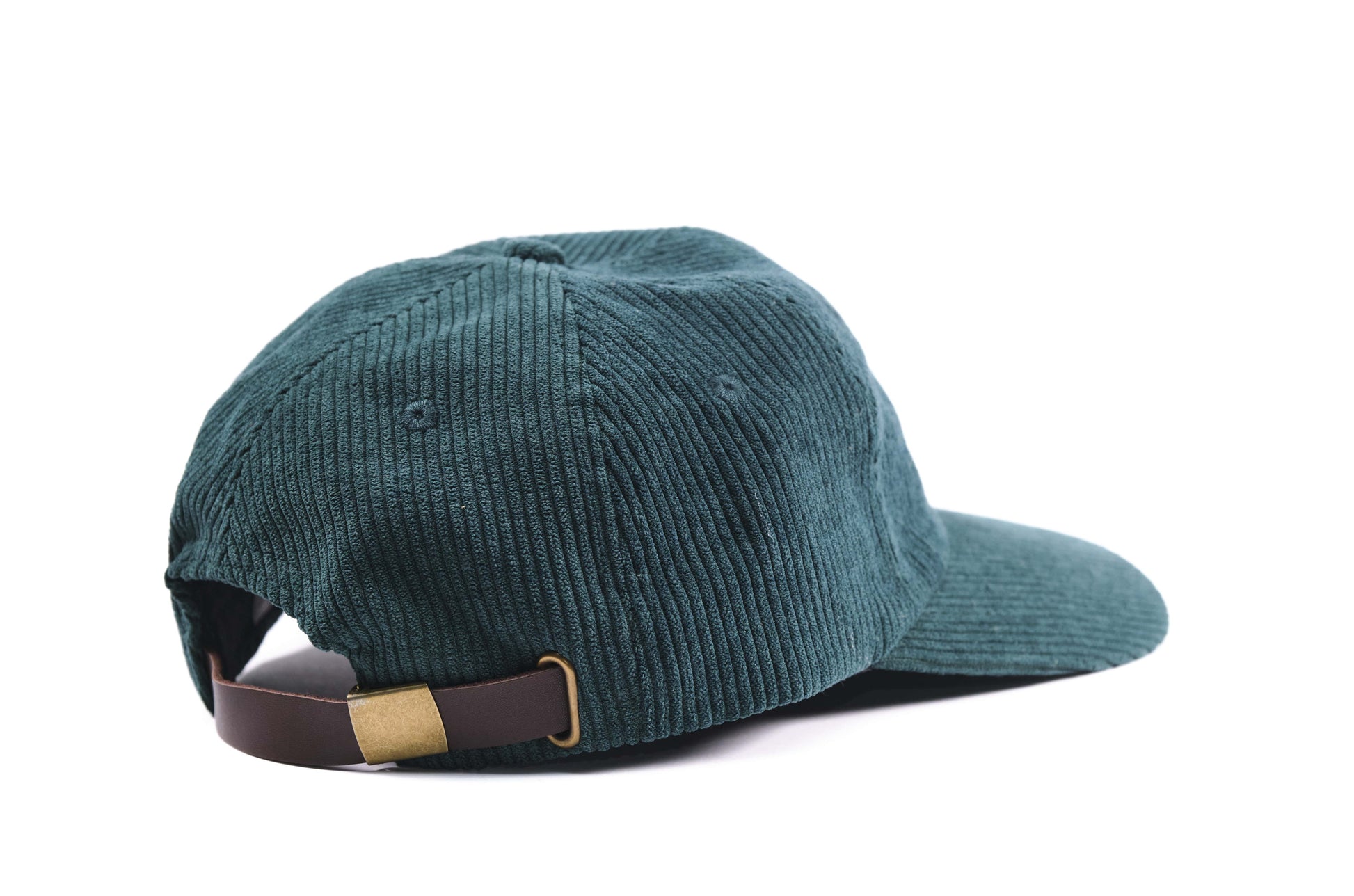 Emerald Green Corduroy Hat Side On